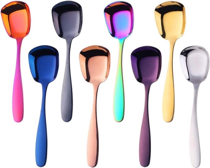 8 Kleuren Soeplepels Roestvrij Staal Keukenlepel