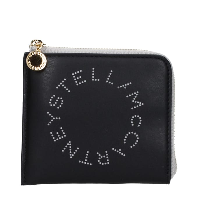 Stella McCartney Zwarte Leren Portemonnee
