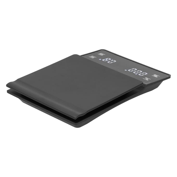 Digitale Koffieweegschaal met Timerfunctie Elektronische Hoge Precisie LED-Display Voedselweegschaal black