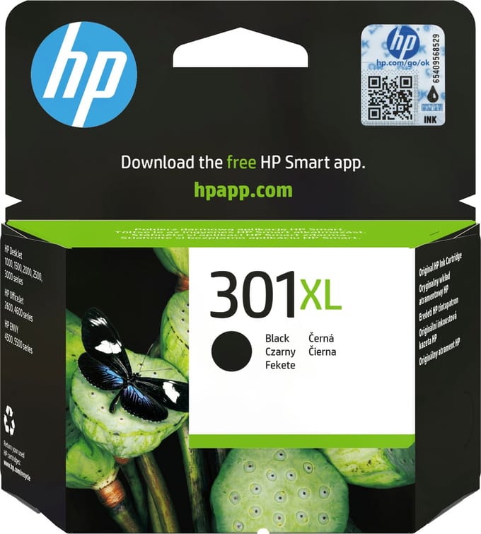 HP 301XL - Inktcartridge - Zwart - Hoge Capaciteit (CH563EE)