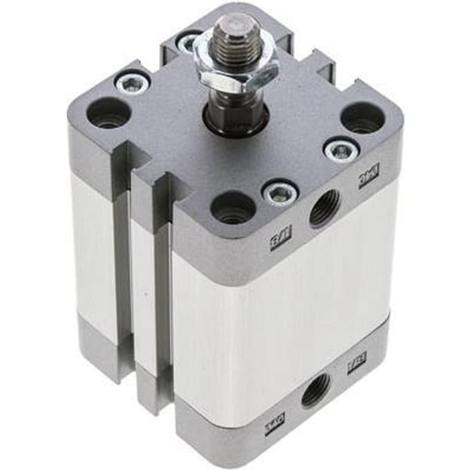 ISO 21287 Compacte Dubbelwerkende Cilinder 40-40mm - Magnetisch