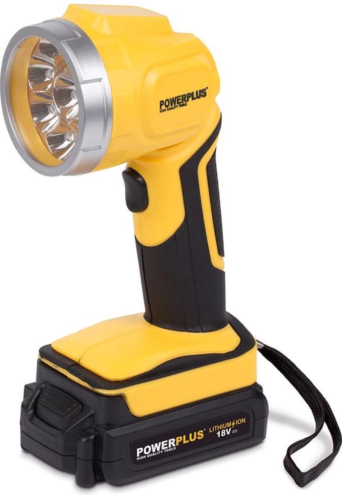POWERPLUS POWX0090LI LED werklamp 18V zaklamp 9 LED's