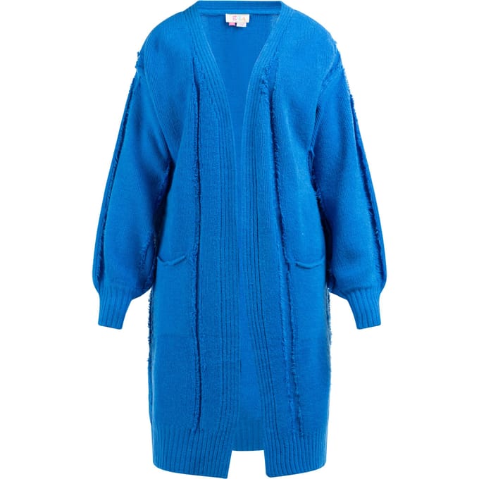 IZIA Longcardigan Dames blauw