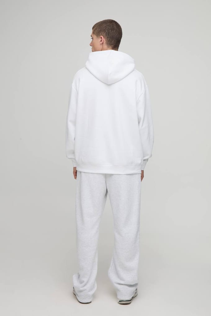 Essential Oversized Over the Head Hoodie | White | Size Small