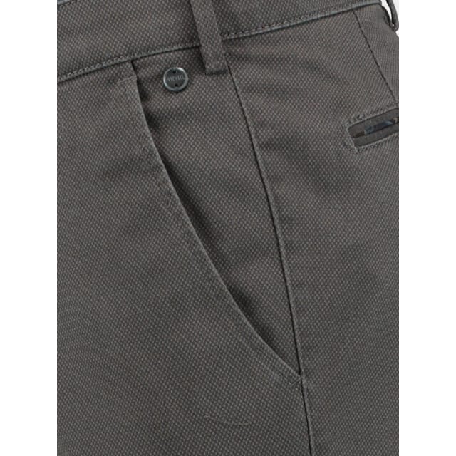 Meyer Broek Bonn Micro Texture Pattern Fantasy Comfort 2-Way Stretch Donker Grijs / male