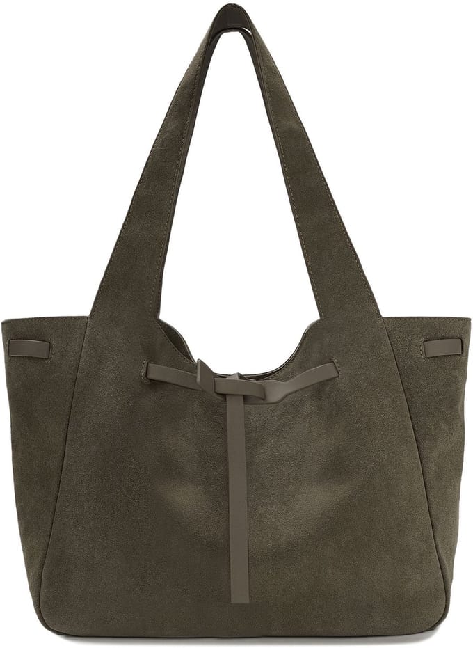 LES VISIONNAIRES Garbriella Shopper Tas Leer 40 cm - 12 L - moss green