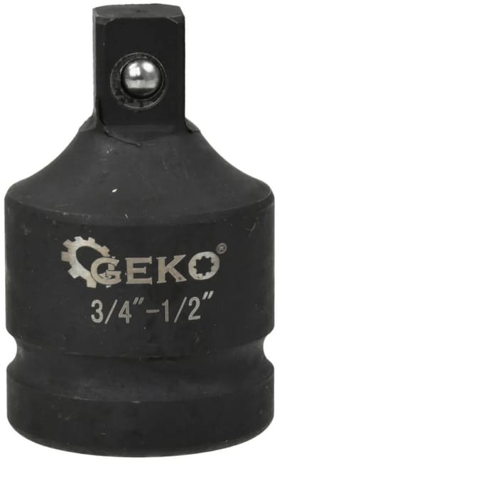 GEKO Impact adaptor - robuust staal - corrosiebestendig - 3/4" vrouwelijk naar 1/2" mannelijk