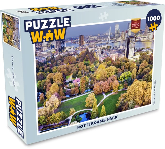 Puzzel Rotterdam - Park - Architectuur - Legpuzzel - Puzzel 1000 stukjes volwassenen
