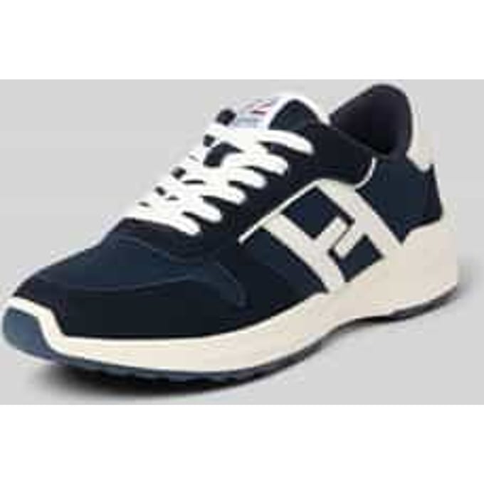 Sneaker met labeldetail model 'Alain'