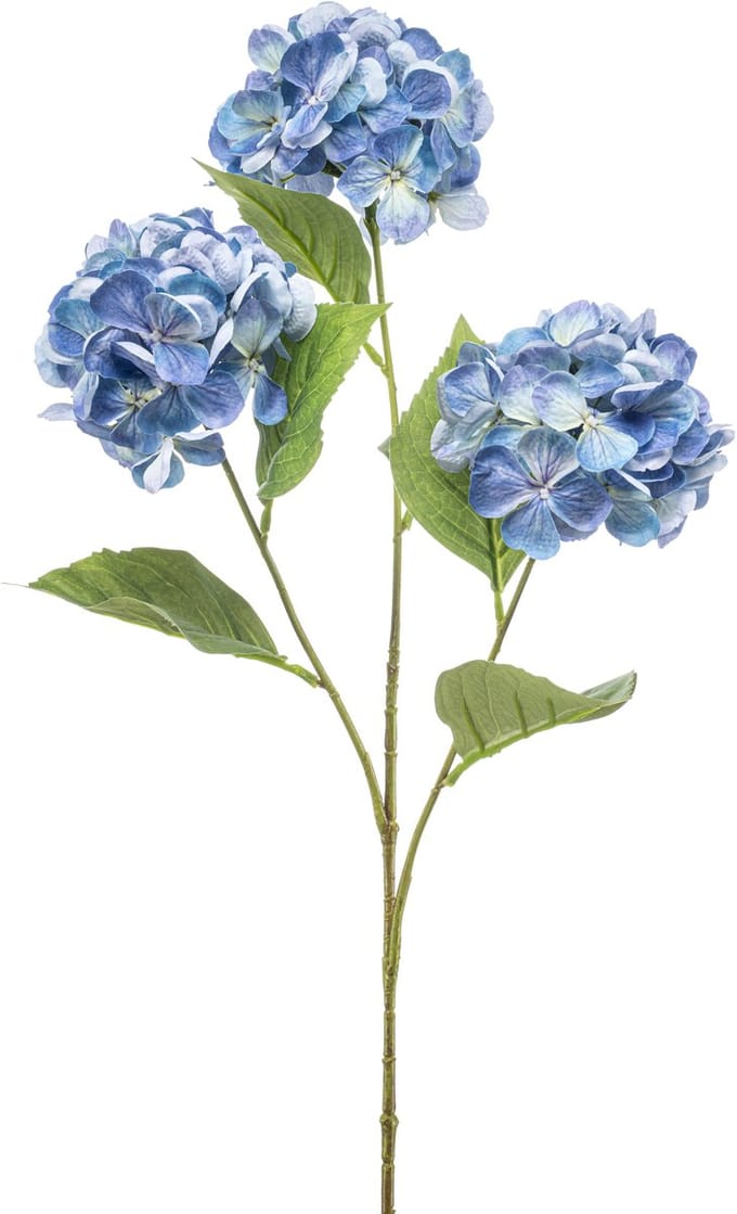 Emerald - Kunstbloem Hortensia blauw 75cm - Kunstplant voor binnen
