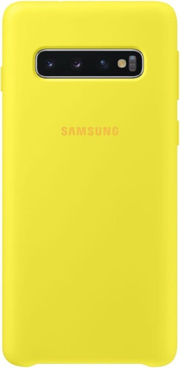 Samsung Silicone Cover - voor Samsung Galaxy S10 - Geel