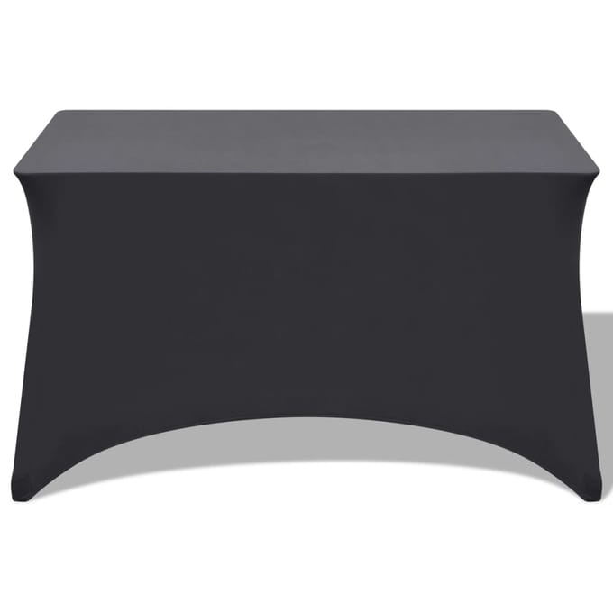 vidaXL - Tafelhoes - stretch - antraciet - 120x60,5x74 - cm - 2 - st