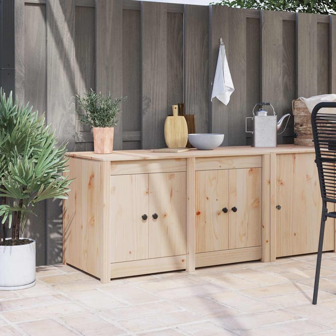 vidaXL - Keuken - Kast - met - plank - MEPPEL - Bruin - Eiken - 106 - x - 55 - x - 64 - cm