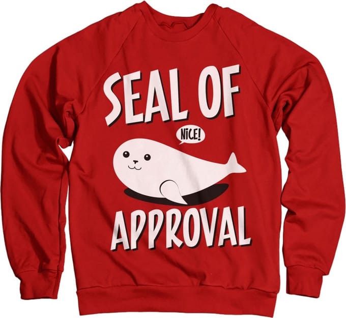 Hybris Seal Of Approval-sweatshirt rood