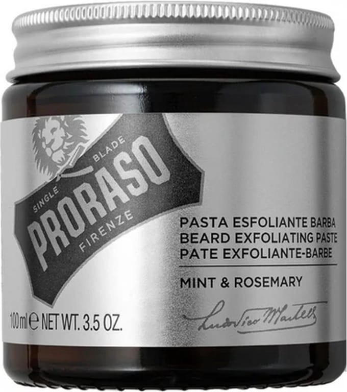 Proraso / Beard Exfoliating Paste / Beard Scrub / Face Scrub / Mint & Rosemary