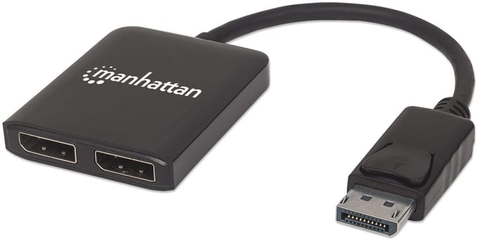 Manhattan 207768 DisplayPort-splitter – 2 poorten – 3810 x 2160 Pixel