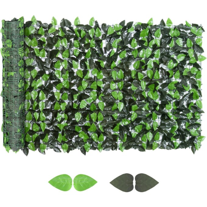 4goodz Kunsthaag Privacyhaag 300x100 cm - Groen Combinatie