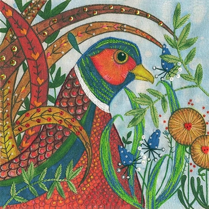 Bothy Threads Linda Hoskin Pheasant Vrij borduren pakket