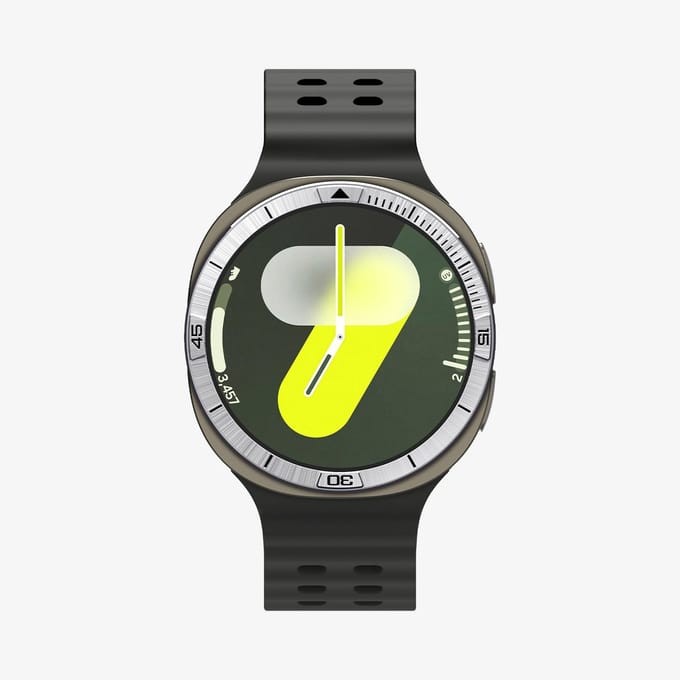 Spigen Samsung Galaxy Watch 8 44MM Bezel Ring Randbeschermer Zilver