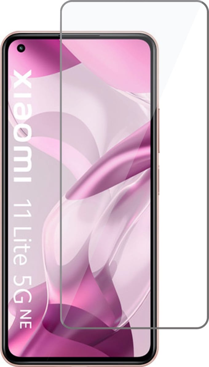 Screenprotector Glas geschikt voor Xiaomi Mi 11 Lite 5G NE - Beschermglas Screen Protector Glas