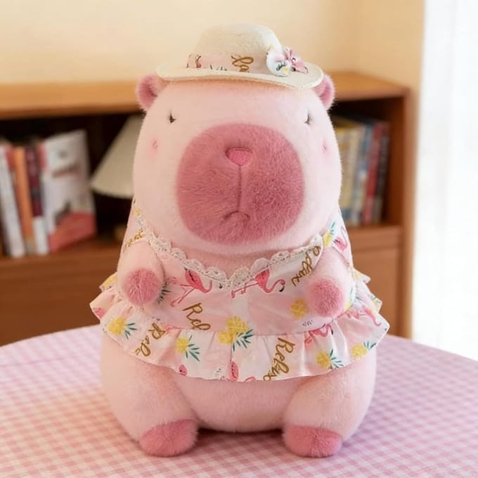 Capybara Klikarmband - Pluche Dier Armband - Accessoire Dragen - Afneembaar Pluche Ontwerp