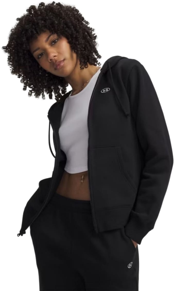 Under Armour Rival Jas Met Capuchon Dames Zwart K008