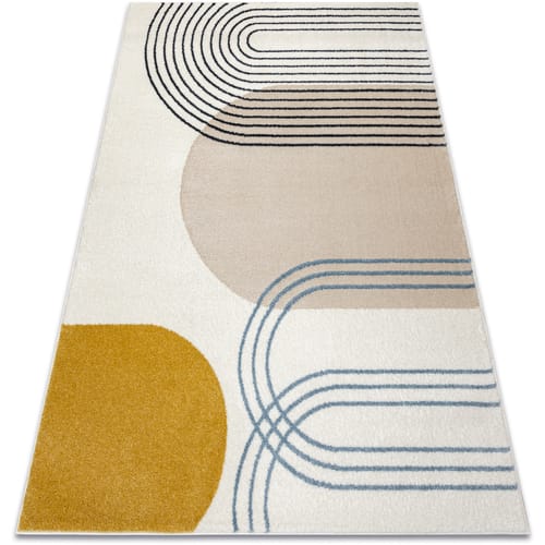 Kleden Rugsx Tapijt FUSION 7157 wit / goud - 160x220 cm