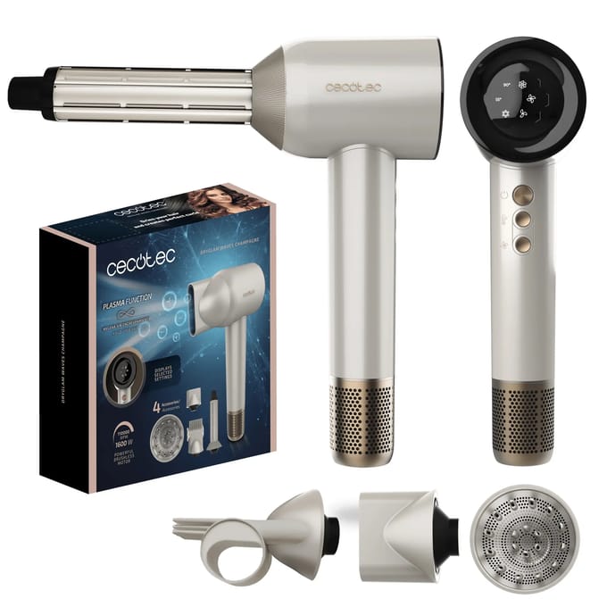 Föhn Cecotec DRY GLAM WAVES CHAMP 103715 Champagne 1600 W