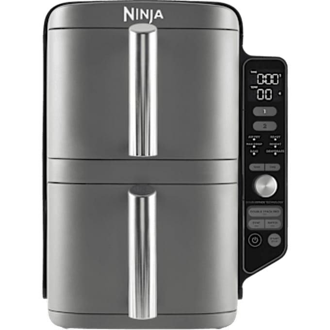 Ninja Double Stack Airfryer XXL - 9.5 Liter - Dubbele Gestapelde Lades - 6 Programma's - Inclusief Kookrekjes - SL400EU