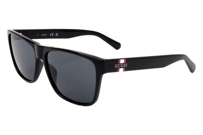 Guess GF5120 01A glanzend zwart grijze zonnebril