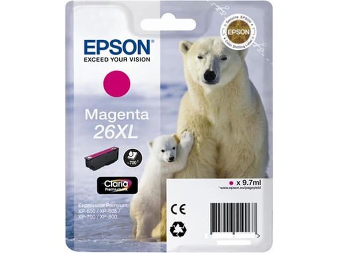 Epson 26XL (C13T26334012) Inktcartridge Magenta Hoge capaciteit