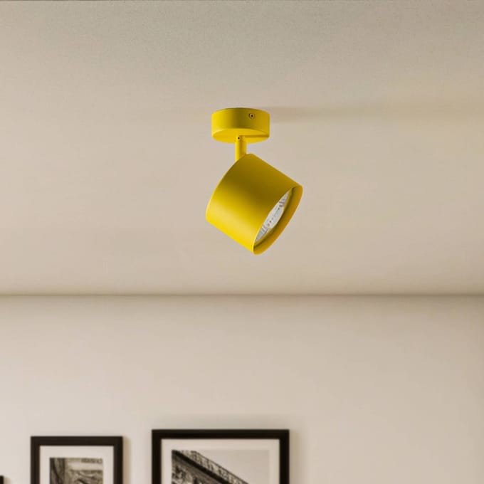 Argon Plafondspot Chloe verstelbaar 1-lamp, geel