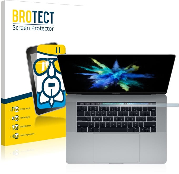 Screenprotector voor Apple MacBook Pro 15" 2017 (ALLEEN Touch Bar) Beschermglas transparant