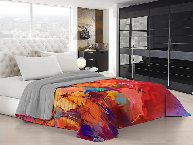 Zomerdekbed - Dekbed - Slaapkamer Decoratie - Digitale Kunstprint - 260x270 cm - Multicolor