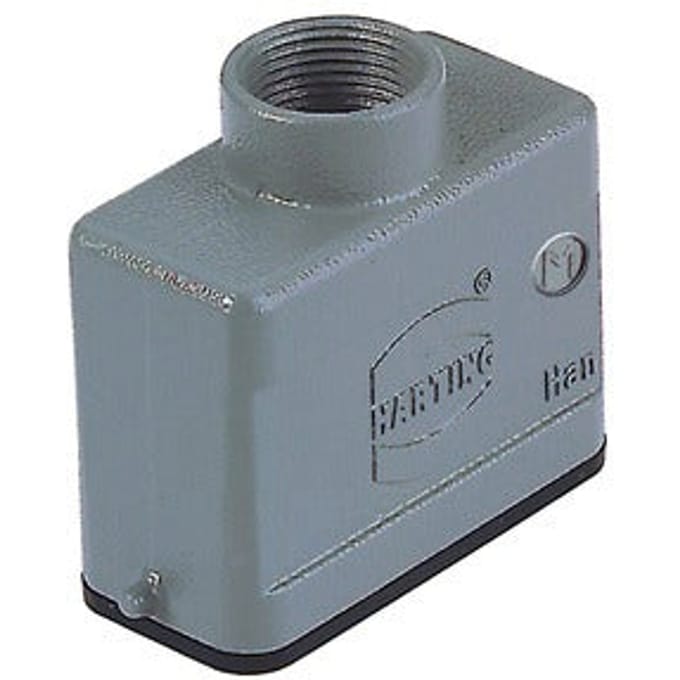 Han 10A Kap Boveninvoer Aluminium M20 Connector Behuizing - 19200101440