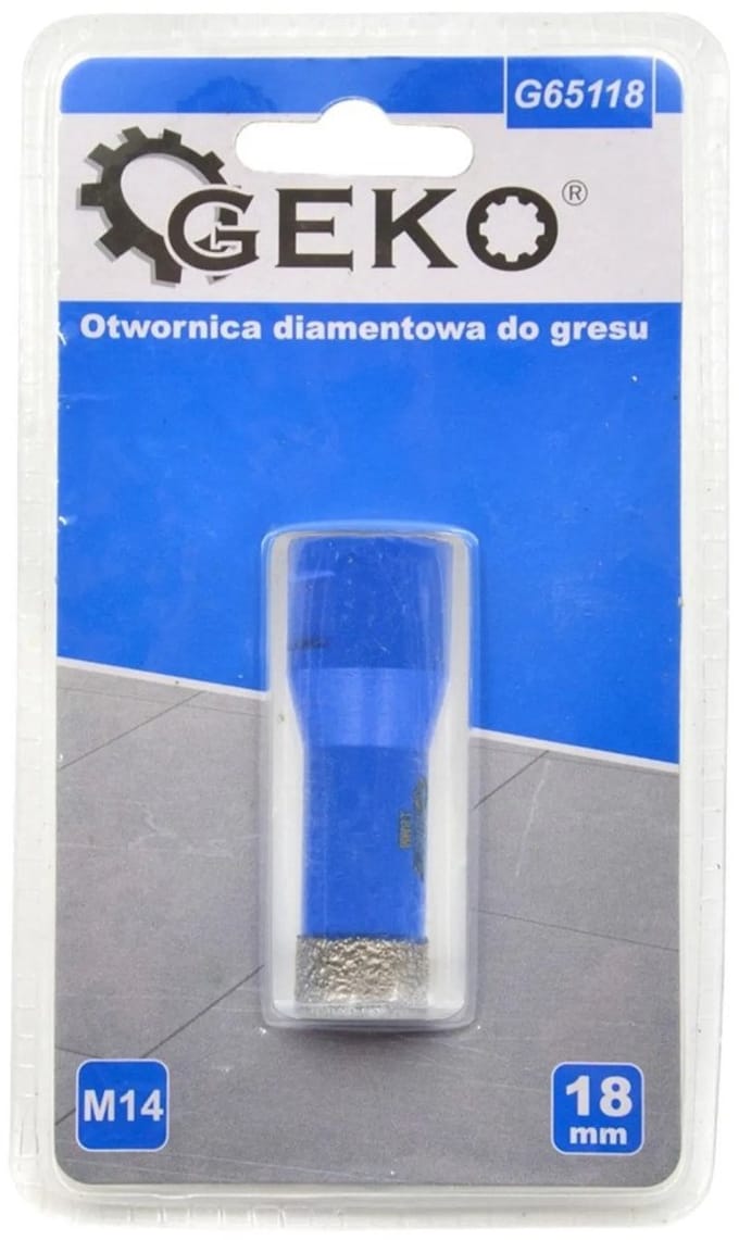 GEKO Diamantboor - Droog boren - M14 aansluiting - 18 mm diameter