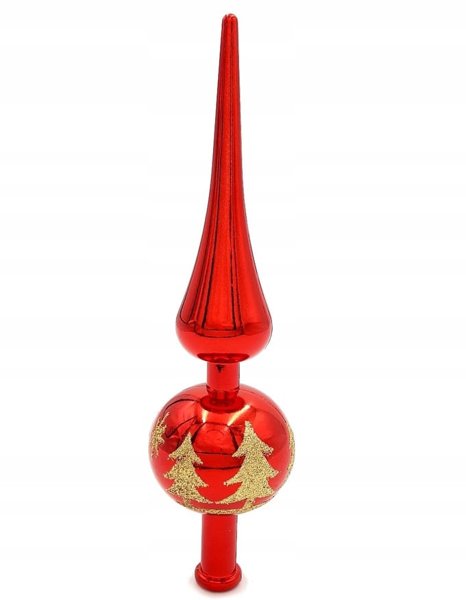 Kerstboompiek 23cm - Glitterversiering