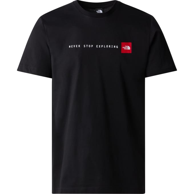The North Face SS Never Stop Exploring Casual T-shirt Heren Zwart S