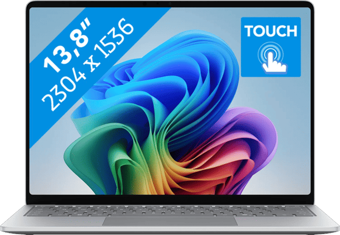 Microsoft Surface Laptop - 13.8 inch - Snapdragon® X2 Elite (12 Core) - 16 GB RAM - 512 GB SSD - Platinum - 8e Editie