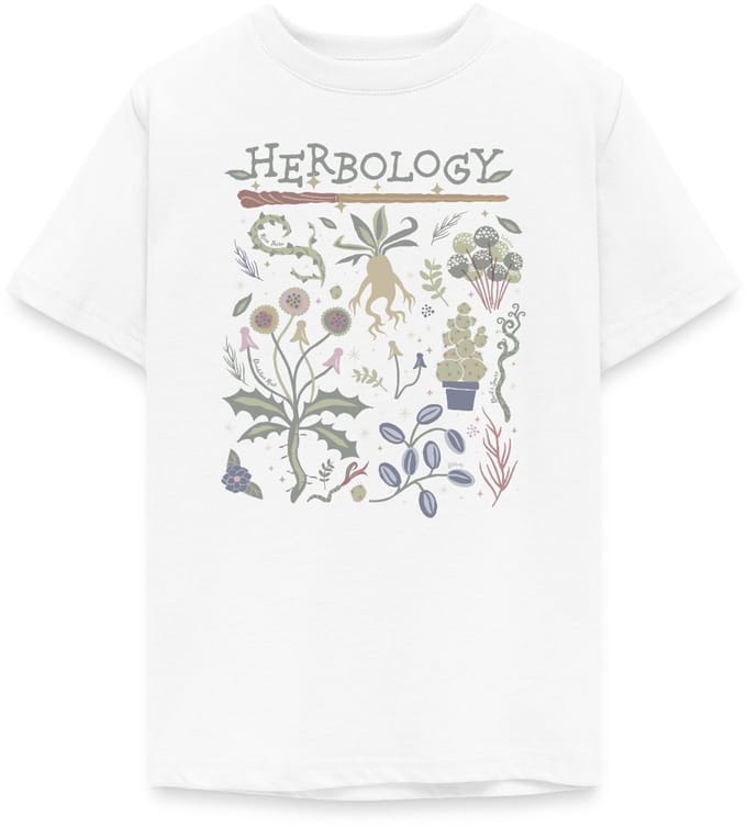 Harry Potter Herbology Botanisch Kruiden Ontwerp T-Shirt Tiener