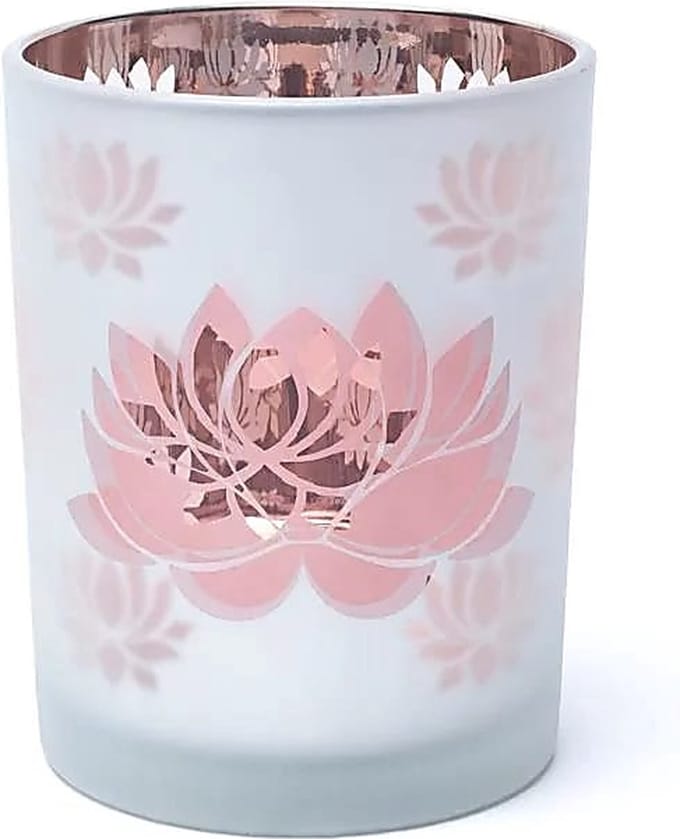 Yogi & Yogini - Sfeerlicht - matglas/metallic - Lotus