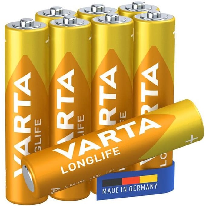 Pak van 8 batterijen »LONGLIFE« Micro / AAA / LR03