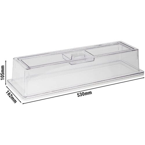 GGM Gastro (6 Stück) GN 2/4 Abdeckhaube - Polycarbonat - Höhe: 105mm