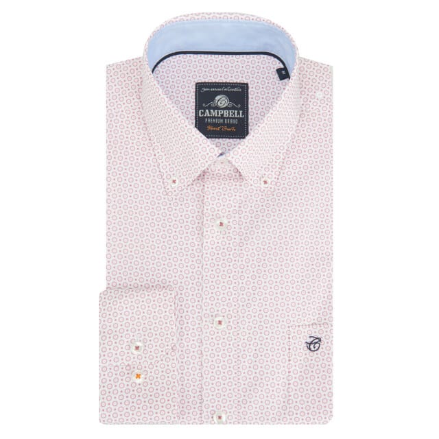 Campbell Casual overhemd met lange mouwen