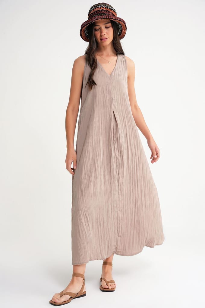 V-hals Maxi Jurk