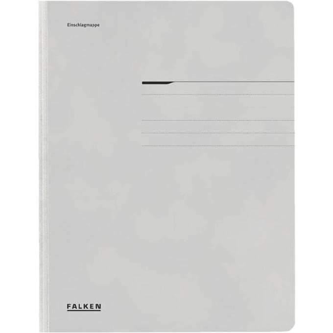 FALKEN verzamelmap, A4, flappen, manillakarton, grijs