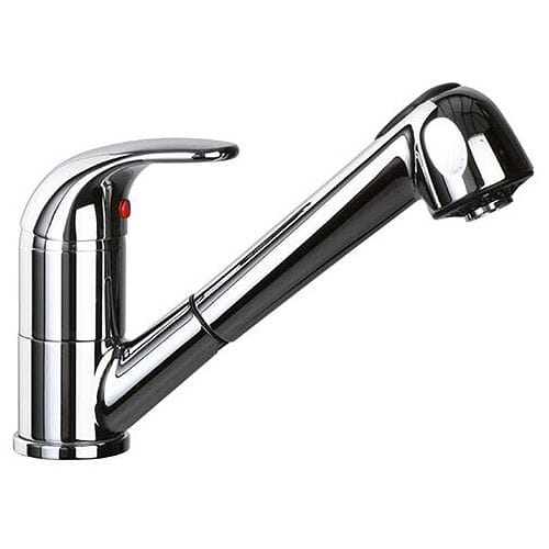 GGM Gastro Einloch Mischbatterie 10000 - mit Schwenkhahn & Einhebelmischer Zilver