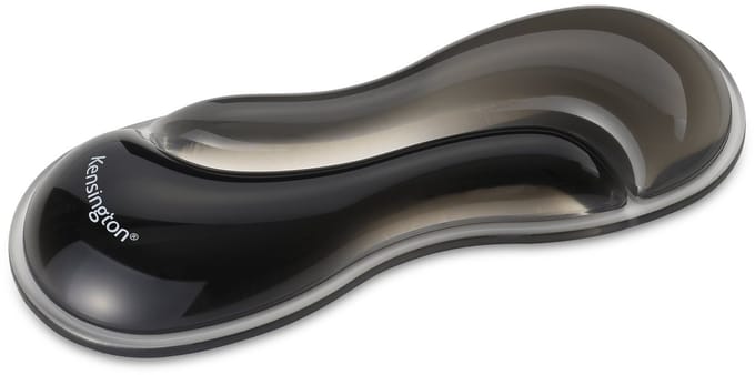 Slim Duo Gel Muis/Trackball Polssteun - Ergonomisch Ontwerp - Zwart