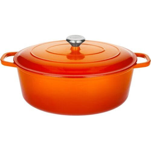 SILVERCREST Gietijzeren braadpan, Ø35 cm (Oranje)