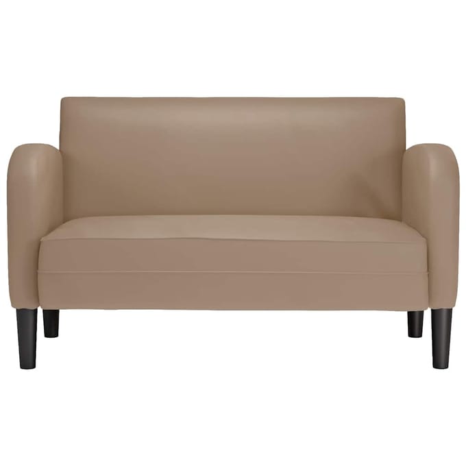 vidaXL - Loveseat - bank - cappuccino - 110 - cm - kunstleer